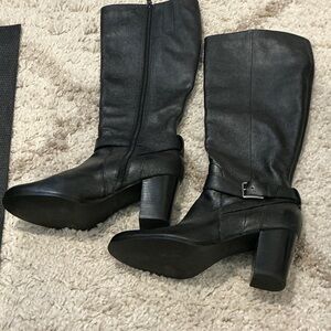 Cole Haan Black Heeled Boots